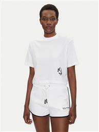 T-SHIRT A2W17076 ΛΕΥΚΟ CROPPED FIT KARL LAGERFELD