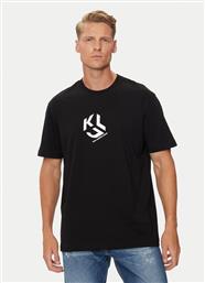 T-SHIRT KLJ REGULAR MONOGRAM SSLV TEE 236D1704 ΜΑΥΡΟ REGULAR FIT KARL LAGERFELD