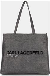 ΤΖΙΝ ΤΣΑΝΤΑ ΧΡΩΜΑ: ΓΚΡΙ, A4W50040 KARL LAGERFELD