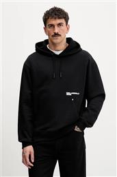 ΒΑΜΒΑΚΕΡΗ ΜΠΛΟΥΖΑ ΧΡΩΜΑ: ΜΑΥΡΟ, ΜΕ ΚΟΥΚΟΥΛΑ, B1M20058 KARL LAGERFELD