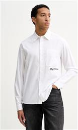 ΒΑΜΒΑΚΕΡΟ ΠΟΥΚΑΜΙΣΟ ΑΝΔΡΙΚΟ, ΧΡΩΜΑ: ΑΣΠΡΟ, A3M16021 KARL LAGERFELD