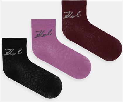 ΚΑΛΤΣΕΣ 3-PACK ΧΡΩΜΑ: ΡΟΖ, A4W47031 KARL LAGERFELD