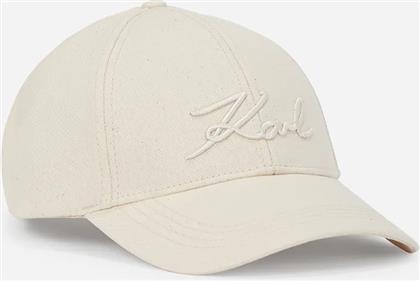 ΚΑΠΕΛΟ K/SIGNATURE ΧΡΩΜΑ: ΑΣΠΡΟ, A1W33069 KARL LAGERFELD