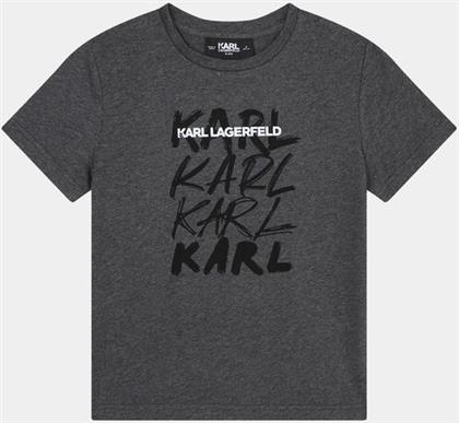 T-SHIRT Z25424 S ΓΚΡΙ REGULAR FIT KARL LAGERFELD