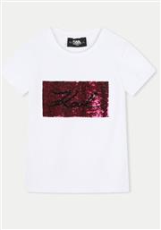 T-SHIRT Z30210 D ΛΕΥΚΟ REGULAR FIT KARL LAGERFELD