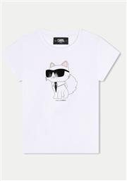 T-SHIRT Z30211 S ΛΕΥΚΟ REGULAR FIT KARL LAGERFELD