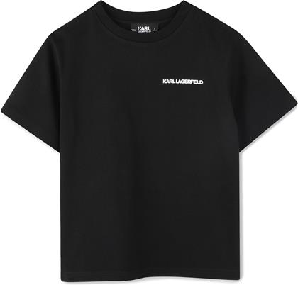 T-SHIRT Z30440 S ΜΑΥΡΟ REGULAR FIT KARL LAGERFELD