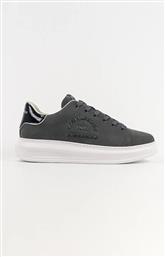 NUBUCK SNEAKERS KAPRI ΧΡΩΜΑ: ΓΚΡΙ, KL52539B KARL LAGERFELD
