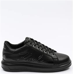 NUBUCK SNEAKERS KAPRI MENS ΧΡΩΜΑ: ΜΑΥΡΟ, KL52548F KARL LAGERFELD