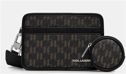 ΣΑΚΙΔΙΟ K/MONOGRAM ΧΡΩΜΑ: ΚΑΦΕ, B1M30223 KARL LAGERFELD