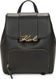 ΣΑΚΙΔΙΟ ΠΛΑΤΗΣ K/SIGNATURE FLAP BACKPACK KARL LAGERFELD