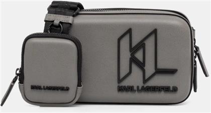 ΣΑΚΚΙΔΙΟ K/MONOGRAM ΧΡΩΜΑ: ΓΚΡΙ, A1M30114 KARL LAGERFELD