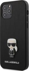 SILICONE CASE SAFFIANO ICONIK FOR APPLE IPHONE 12 PRO MAX BLACK KLHCP12LIKMSBK KARL LAGERFELD από το e-SHOP