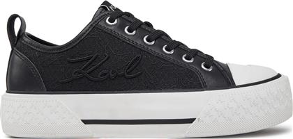 SNEAKERS KAMPUS MAX III KL60611F ΜΑΥΡΟ KARL LAGERFELD