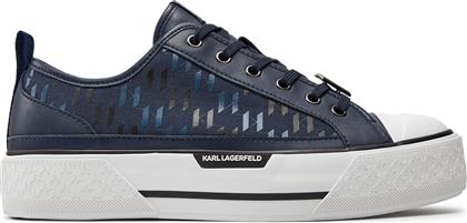 SNEAKERS KL50424 NAVY SYNTH TEXTILE W/BLUE HAB KARL LAGERFELD