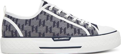 SNEAKERS KL50425 ΣΚΟΥΡΟ ΜΠΛΕ KARL LAGERFELD