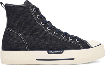SNEAKERS KL50455D ΣΚΟΥΡΟ ΜΠΛΕ KARL LAGERFELD