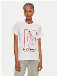 T-SHIRT 245W1713 ΛΕΥΚΟ REGULAR FIT KARL LAGERFELD