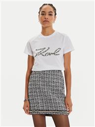 T-SHIRT 246W1715 ΛΕΥΚΟ REGULAR FIT KARL LAGERFELD από το MODIVO