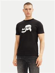 T-SHIRT 755061 552241 ΜΑΥΡΟ REGULAR FIT KARL LAGERFELD