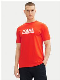 T-SHIRT 755087 552235 ΚΟΚΚΙΝΟ REGULAR FIT KARL LAGERFELD