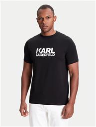 T-SHIRT 755087 553235 ΜΑΥΡΟ REGULAR FIT KARL LAGERFELD