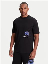 T-SHIRT 755144 553225 ΜΑΥΡΟ REGULAR FIT KARL LAGERFELD