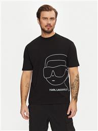 T-SHIRT 755197 551225 ΜΑΥΡΟ REGULAR FIT KARL LAGERFELD