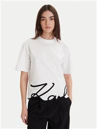 T-SHIRT A1W17013 ΛΕΥΚΟ REGULAR FIT KARL LAGERFELD