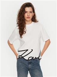 T-SHIRT A1W17013 ΛΕΥΚΟ REGULAR FIT KARL LAGERFELD