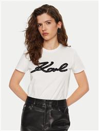 T-SHIRT A1W17117 ΛΕΥΚΟ REGULAR FIT KARL LAGERFELD