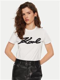 T-SHIRT A1W17117 ΛΕΥΚΟ REGULAR FIT KARL LAGERFELD