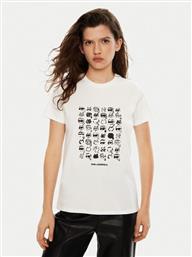 T-SHIRT A1W17124 ΛΕΥΚΟ REGULAR FIT KARL LAGERFELD