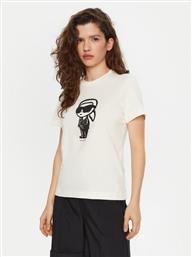 T-SHIRT A1W17126 ΕΚΡΟΥ REGULAR FIT KARL LAGERFELD