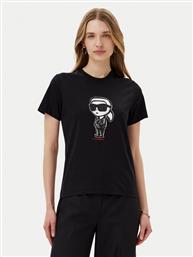 T-SHIRT A1W17126 ΜΑΥΡΟ REGULAR FIT KARL LAGERFELD