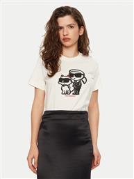 T-SHIRT A1W17129 ΕΚΡΟΥ REGULAR FIT KARL LAGERFELD