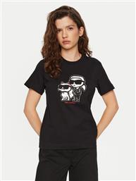 T-SHIRT A1W17129 ΜΑΥΡΟ REGULAR FIT KARL LAGERFELD