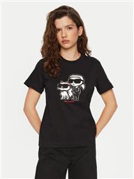 T-SHIRT A1W17129 ΜΑΥΡΟ REGULAR FIT KARL LAGERFELD