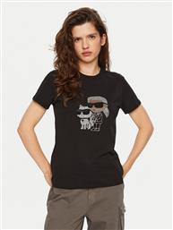 T-SHIRT A1W17131 ΜΑΥΡΟ REGULAR FIT KARL LAGERFELD