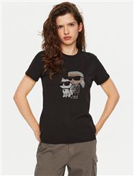 T-SHIRT A1W17131 ΜΑΥΡΟ REGULAR FIT KARL LAGERFELD