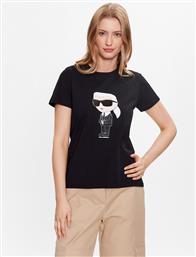 T-SHIRT IKONIK 2.0 230W1700 ΜΑΥΡΟ REGULAR FIT KARL LAGERFELD