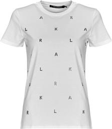 T-SHIRT ΜΕ ΚΟΝΤΑ ΜΑΝΙΚΙΑ RHINESTONE KARL T-SHIRT KARL LAGERFELD