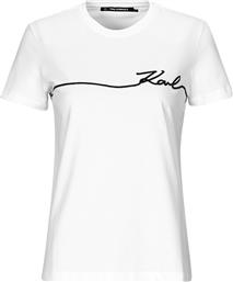 T-SHIRT ΜΕ ΚΟΝΤΑ ΜΑΝΙΚΙΑ SEASONAL LOGO T-SHIRT KARL LAGERFELD