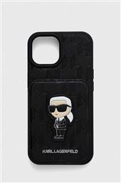 ΘΗΚΗ ΚΙΝΗΤΟΥ IPHONE 15 6.1 ΧΡΩΜΑ: ΜΑΥΡΟ KARL LAGERFELD