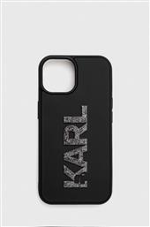 ΘΗΚΗ ΚΙΝΗΤΟΥ IPHONE 15 6.1 ΧΡΩΜΑ: ΜΑΥΡΟ KARL LAGERFELD