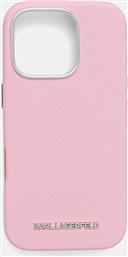 ΘΗΚΗ ΚΙΝΗΤΟΥ IPHONE 16 PRO ΧΡΩΜΑ: ΡΟΖ, KLHMP16LPSAFWMCP KARL LAGERFELD