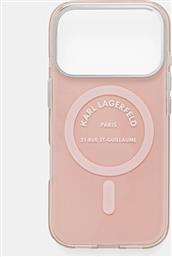 ΘΗΚΗ ΚΙΝΗΤΟΥ IPHONE 17 PRO ΧΡΩΜΑ: ΡΟΖ, KLHMP17LHKRSGPP KARL LAGERFELD