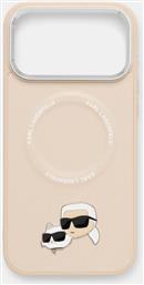 ΘΗΚΗ ΚΙΝΗΤΟΥ IPHONE 17 PRO MAX ΧΡΩΜΑ: ΜΠΕΖ, KLHMP17XPSMLRKCE KARL LAGERFELD