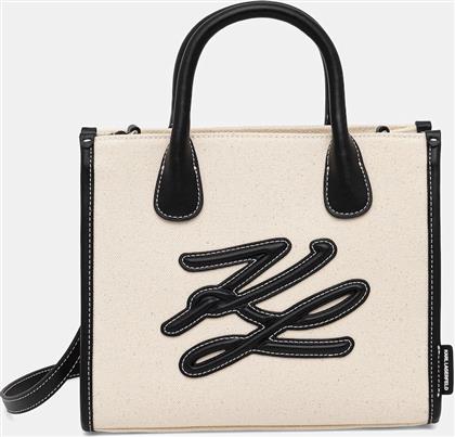 ΤΣΑΝΤΑ ΧΡΩΜΑ: ΜΠΕΖ, A4W50026 KARL LAGERFELD