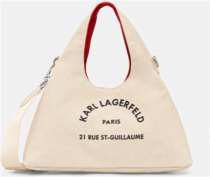 ΤΣΑΝΤΑ K/RSG ΧΡΩΜΑ: ΜΠΕΖ, B1W50016 KARL LAGERFELD